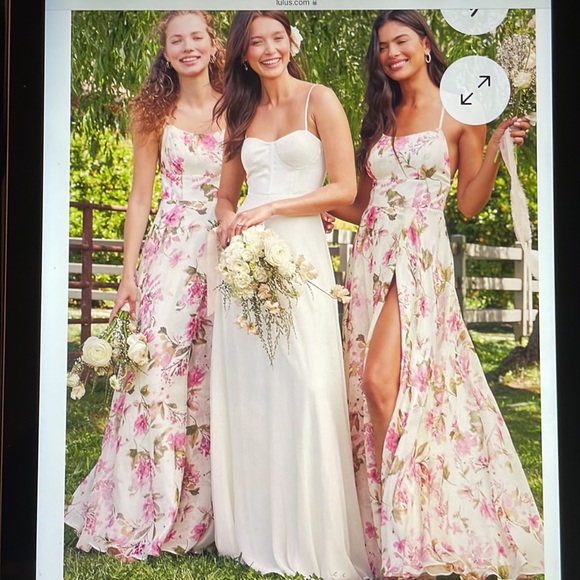 Mood of the night cream floral maxi dress - Picture 6 of 6